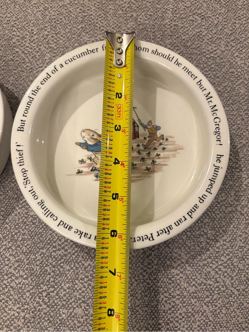 Beatrix Potter Peter Rabbit Wedgwood Porrigers/Dishes Set of 2